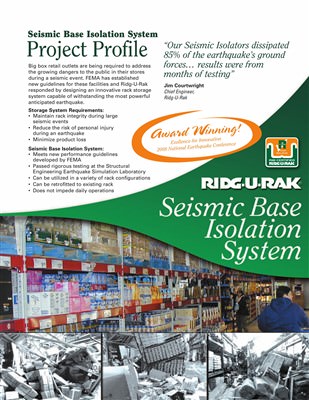 Seismic Base Isolation System Project Profile
